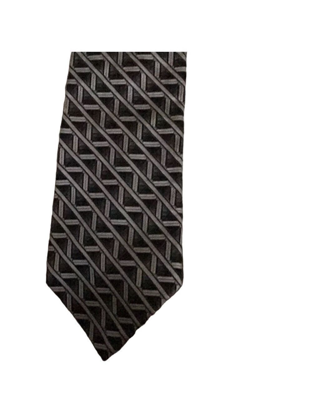 Villa Bugatti Black and White Men's tie Xlong
